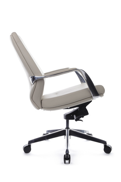 Кресло Riva Chair  В1711 светло-серый натуральная кожа