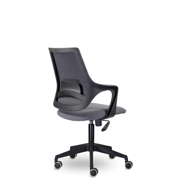 Кресло сотрудникам в офис СИТРО М-804 BLACK PL зеленый и серый